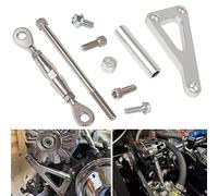 551411 SBC Billet - Soporte de alternador ajustable LWP para bloque pequeño Chevy Kit 305 327 350 383 5.0L 5.7L V8 ocho cilindros largos bomba de agua carburador V correa compatible con Chevrolet