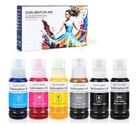 552 botellas de recambio de tinta de sublimación para Eoctank ET-8550, Ecotank ET-8500(BK PBK C M Y GY, 600 ml)