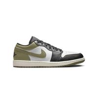 553558-092 Nike Air Jordan Air 1 Low Negro Toe Medium Olive Hombre 46 EU