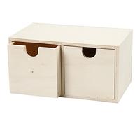 55765 Create Craft - Caja con 2 cajones (madera contrachapada), 1 unidad