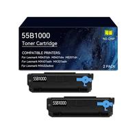 55B1000 Cartucho de tóner para Lexmark, sin Chip, Rendimiento 3000 páginas | Reemplazo for cartucho de tóner para Lexmark 55B1000 for MS431dn MS431dw MX431adn MX432adwe MS331dn MX331adn(2 pack)