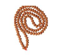 55Carat 9 Mukhi Original Rudraksha Jaap Mala (12 mm) 108 Cuentas con Certificado de Laboratorio Pooja, astrología, protección, meditación y Bienestar Espiritual para Hombres, Mujeres,