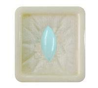 55Carat Cabujón de piedra preciosa suelta de carnailán azul claro natural de con forma de marquesa, signo astrológico del zodíaco Cáncer, joyería artesanal de 7 quilates.