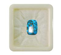 55Carat Cobre natural turquesa Rectángulo Rectangle Cushion Cushion Chakra Healing Birthstone Sagitario Astronomía de astronomía y astrología Joyería Hacer diez Ct
