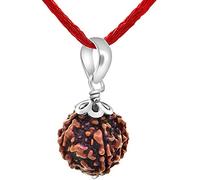 55Carat Genuine 5 Mukhi Five Face Panchamukhi Rudraksha Nepali Sterling Silver Pendants Shiv Beads Jewelry Locket