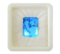 55Carat Línea natural Turquesa Turquesa calibrada Gemstone Rectangle Rectangle Chakra Healing Birthstone Sagitario Astronomía de astronomía y astrología Joyería Hacer 9 CT