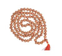 55Carat Mala de Rudraksha Jaap de 8 Mukhi (10 mm) con certificación, 108+1 Cuentas astrológicas, energía Positiva para Hombres y Mujeres.