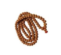 55Carat Mala Jaap de Rudraksha de Seis Caras (10 mm), Certificado, 108+1 Cuentas para Pooja astrológica para Hombres y Mujeres.