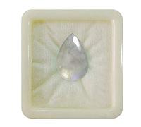 55Carat Piedra lunar arcoíris natural de, piedra preciosa suelta en forma de pera, cabujón curativo para chakras, signo del zodíaco astrológico y astrológico, fabricación de joyas de 6 quilates