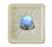 55Carat Piedra lunar arcoíris natural de, piedra preciosa suelta, forma de trillón, curación de chakras, cabujón, signo del zodíaco Géminis,fabricación de joyas, 7 quilates