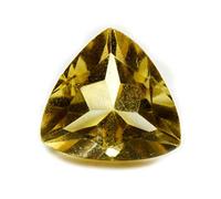 55Carat Piedra natal de 2 a 10 quilates con forma de trillón natural para hacer joyas, 8 Carat, citrina natural