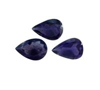 55Carat Piedra preciosa natural suelta en forma de pera de 4 x 6, 5 x 7, 5 x 8, 6 x 9, 7 x 10, 8 x 12, 10 x 14 mm, lote de 5 piezas para hacer joyas, 5X7 mm, Piedra, Lolita natural