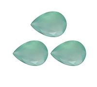 55Carat Piedra preciosa natural suelta en forma de pera de 4 x 6, 5 x 7, 5 x 8, 6 x 9, 7 x 10, 8 x 12, 10 x 14 mm, lote de 5 piezas para hacer joyas, 4X6 mm, Piedra, Calcedonia azul natural