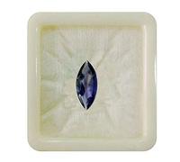 55Carat Piedra preciosa suelta de iolita natural de, forma marquesa, facetada, piedra de nacimiento de diciembre, signo zodiacal de Libra arte y manualidades, 6 quilates