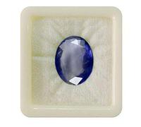 55Carat Piedra preciosa suelta de iolita natural de, forma ovalada, facetada, para la curación de chakras, piedra de nacimiento de diciembre, signo del zodíaco Libra arte y manualidades, 4 quilates