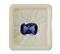 55Carat Piedra preciosa suelta de iolita natural de, forma rectangular, forma de cojín, facetada, para curación de chakras, piedra de nacimiento de diciembre,fabricación de joyas, 6 quilates