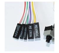 55CM computer motherboard Power cable on/off/restart with LED light Power reset switch push button switch