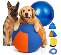 55CM Pelotas Pastoreo Perros,Bola Gigante Para Border Collies,Resistente al Desgarro y Duradero. Adecuado Para Perros Pastores Australianos,Cabras,Bola de Pastoreo Inflación Grande(Naranja Azul)