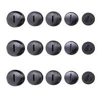 55pcs negro carbón cepillo cubierta plástico con conector ranurado Multi diámetro 9.8mm-21.8mm piezas de repuesto para martillo amoladora eléctrica herramienta