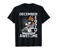 55th Birthday Bear Legends December 1970 55 Years Old Men Camiseta