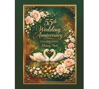 55th Wedding Anniversary Celebration Memory Book: Guest book to collect messages from family and friends, keepsake of emerald jubilee party