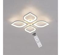 55W 3000K-6500K Dimmable LED Ceiling Light Flush Mount Ceiling Lamp 8-Leaf Flower Shape Acrylic Chandeliers with Remote Control for Living Room Bedroom Dining Room, ?