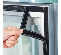 55x65cm Mosquiteros para Ventanas y Puertas, Autoadhesiva para Reparar Malla Mosquiteras de Ventanas y Puertas para ventana, patio, ventanas, puertas correderas