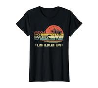 56 Años 56 Cumpleaños Impresionante Desde Noviembre 1965 Camiseta gráfica económica, Mujer, Negro, XS