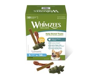 56 barritas Whimzees Snack Dentales para perros de razas pequeñas