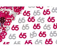 56 g rosa y plata 65 cumpleaños confeti aluminio metálico brillante mesa dispersión rociadas edad cumpleaños decoración fiesta