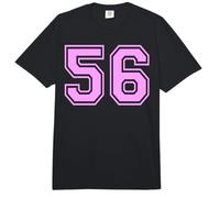 56 Número Cincuenta y Seis Deportes Varsity College Girl Matching Comfort Colors Adult Heavyweight T-Shirt