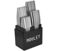 56 soportes de cuello para camisas de vestir de hombre, insertos de cuello de camisa de vestir premium, 4 tamaños, Blanco y plateado, Multi