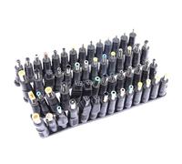 56 Unids / Set Enchufe de 56 Piezas AlimentacióN Corriente Continua Cargador de Enchufe de Cabeza de C.C de 5,5X2,1Mm para Enchufar Adaptador de