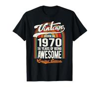 56 Years of Awesome Born 1970 Edición Limitada 56 Cumpleaños Camiseta