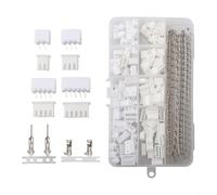 560pcs para el kit de terminales del conector JST con 2 carcasas de paso de 54 mm y varios pines macho/hembra para electrónica