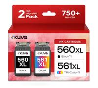 560XL 561XL Cartuchos Compatibles para Canon 560 561 XL PG-560XL CL-561XL | Compatibles con Canon TS5350 TS5351 TS5352 TS5353 TS7450 TS7451 TS5350i TS7450i TS5351a (1 Negro 1 Tricolor)