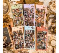 563 PCS Planta Pegatinas Scrapbooking, 6 Temas Stickers Bullet Journal, Pegatinas Vintage, Washi Tape Scrapbook Sticker, Scrapbooking Materiales Para Decorar Fundas De Teléfono Y Diarios