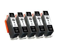 564xl Cartuchos de Tinta compatibles para Varias impresoras Que Incluyen 5510 5511 5512 5515 5520 5525 6510 6515 6520 7510 7515 Modelos(5 BK)