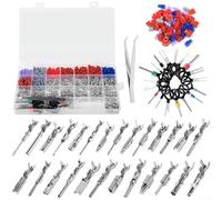 567 unids Automotive Connector Pins Kit/Terminales engarzados/para coches, camiones, motocicletas/sellos de alambre de cobre con herramienta de extracción/caja de almacenamiento organizada