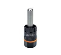 IceToolz Cassette 24009C2 - Anillo de Bloqueo con Pasador de guía de 12 mm, Color Negro