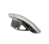 56cm 22.05inch Motorcycle Front Fender Mud Flap Dirt Splash Fairing Guard Wheel Cover Mudguard Black/Chrome Compatible with GN125 (Size : A 34.5CM Black)(A 34.5CM Silver)