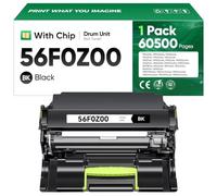 56F0Z00 - Unidad de imagen de repuesto compatible con 1 unidad de tambor Lexmark 56F0Z00 MS321 MS421 MS521 MX521 MX522 MS621 MX622 MS622 MX321MX421 B2338 B2442 B25442 6 B26 50 impresoras láser MB2338