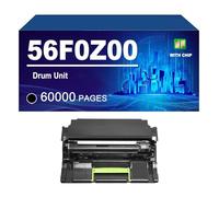 56F0Z00 Unidad De Tambor Compatible para Lexmark M1242 XM1242 Impresoras, Rendimiento De hasta 60000 Páginas,56F0Z00-1 Pack