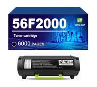 56F2000 Cartucho De Tóner Compatible para Lexmark MS321dn MX321adw MX321adn MS421dn MS421dw MX421ade MS521dn MX521ade MX521de MX522adhe MS621dn MS622de MX622adhe MX622ade,Black-1 Pack