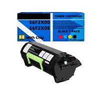 56F200E 56F2HOE 56F2X0E 56F2U0E Cartucho de tóner Negro (con Chip) Compatible con impresoras Lexmark MS321/421/521/621/622 y MX321/421/521/522/622