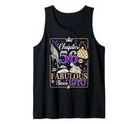 56th Birthday Queen Chapter 56 Fabulous Since 1970 Women Camiseta sin Mangas