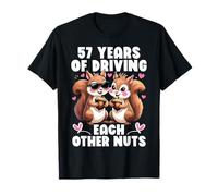 57 años que se conducen el aniversario de la pareja de las Camiseta