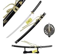 57 SPECIAL REPLICAS Espada Katana, Katana Decorativa de Bambú Inspirado Kill Bill, Incluye soporte de exhibición, Hecha a mano con materiales, Elegante acento japonés para tu hogar