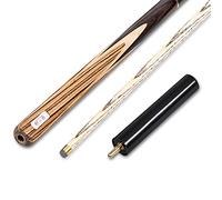 57" Taco de Billar, 3/4 Conjuntos Hechos A Mano 3 Piezas De Ceniza 10mm Punta Snooker Cue con Extensión Y Cue Caso 18 Oz(Color:#1)