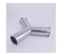 57mm 2.25" Pipe OD 2.5" Tri Clamp Y Shaped 3 Way SUS 304 Stainless Steel Fitting Spliter Homebrew Beer Wine